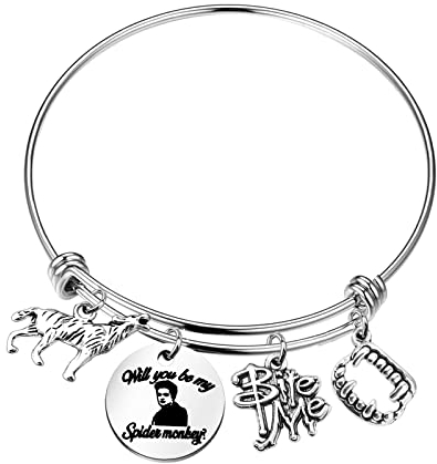 KEYCHIN Twilight Movie Schlüsselanhänger Twilight Edward und Bella Fans Geschenke Will You Be My Spider Monkey Schmuck für Freunde Familie, Spider Monkey Br-s