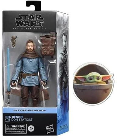 Star was The Black Series OBI Wan Kenobi / Andor Series Premium Articulated Action Figure Collection Ben Kenobi (Tibidon Station) + Sticker