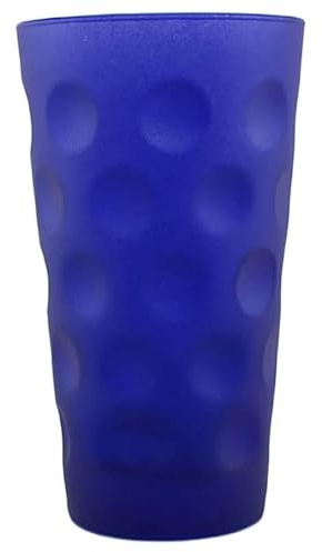 Beschdstoff Dubbeglas blau matt 0,5 Liter - Farbige Dubbegläser - für Weinschorle - (Dubbeglas Shop)