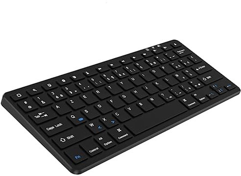 aMZCaSE Tastatur kompatibel mit iPad 10,2 Zoll / 9,7 Zoll, Pro 11 Zoll / 12,9 Zoll, Air/Mini/iPhone, Bluetooth, kabellos, für Windows, iOS, Android (schwarz)