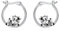 Kuh Creolen Ohrringe für Damen 925 Sterling Silber Niedliche Tier Creolen Kuh Schmuck Geschenk für Mädchen