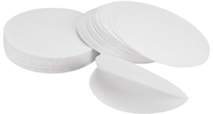 JSKWIKE 100 PCS Carta da Filtro Qualitativa Carta da Filtro Laboratorio Carta da Filtro in Cellulosa Carta da Filtro Cerchi per Il Test Dell'olio di Laboratorio Chimico Diametro 110mm