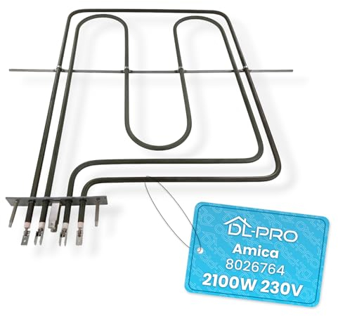DL-pro Oberhitze Heizelement 2900W 230V für Amica 8026764 Grillheizung für Backofen Ofen Herd