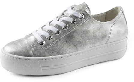 Paul Green Damen, Frauen Low-Top Sneaker,straßenschuhe,Strassenschuhe,Sportschuhe,Freizeitschuhe,Turnschuhe,Laufschuhe,Silber (JA),37 EU / 4 UK