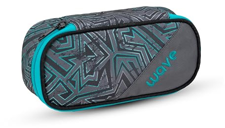 Wave Infinity Schlamperbox, Federmäppchen, Schlampermäppchen, Faulenzer Box, Federmappe, Stifte Etui, Mädchen, Unisex (335-79) (Chaos Lagoon)