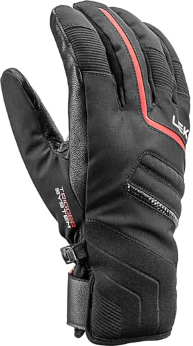 LEKI Falcon 3D Handschuhe, black-red, EU 10