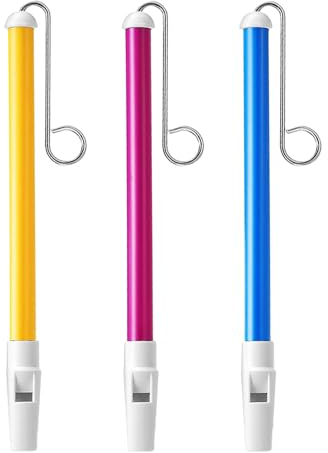 3-teilige Gleitpfeifeninstrumente, Kunststoffflöten mit verschiebbaren Zugstangen aus Edelstahl, ideales Instrument für Anfänger, Kindergeschenk, Geburtstagsgeschenk