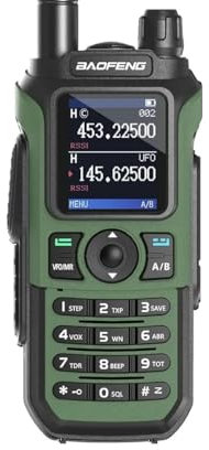 Baofeng UV-21 Pro Walkie Talkie de Largo Alcance Impermeable con Cargador Tipo-C, 16 KM de Alcance (Verde)