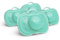 Herobility Gentle Pacifiers – Protective case – BPA-free – Large air vents – 6 – 24 months – 4-pack – Turquoise