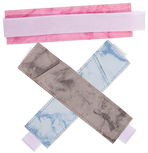 SEWOART Leather Pen Pouch Elastic Band Pcs Signature Pen Holder for Notebook Planner