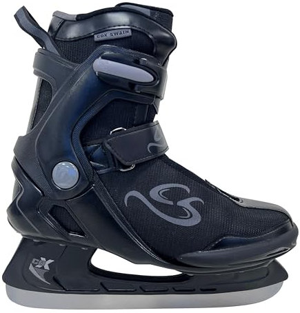 Cox Swain Schlittschuhe Frost, Softboots für Kinder und Erwachsene, Anfänger/Fortgeschrittene, Bequeme Passform, Edelstahlkufe vorgeschliffen Gr. 40