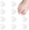 10 Stück Silikon Zehentrenner Geringe Größe, Zehenspreizer Silikon Geeignet für Teenager Hallux Valgus Korrektur, für Bunion Korrektur, überlappende Zehen Toe Spacer, Weiße