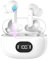 Auriculares Inalámbricos Bluetooth, Auriculares Bluetooth 5.3, 4 Mic con Reducción de Ruido ENC, 50H con Graves, Cascos Inalámbricos, Impermeable, Carga Rápida USB-C, Ajuste Cómodo
