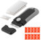 Glass Scraper, Hob Scraper, Window Scraper, Oven Scraper Tool Non Scratch, Oven Scraper Tool Non Scratch 2 in 1 with 5 Plastic & 5 Steel Replacement Blades, for Cleaning Ovens, Windows, and Cars