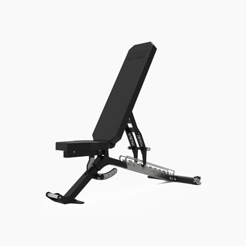 Suprfit Pro Verstellbare Hantelbank | Ideal für flaches, schräges und negatives Bankdrücken: Die 300 kg tragende Bank überzeugt mit massiver 3-mm-Stahlkonstruktion und 60 mm dicker Profi-Polsterung au