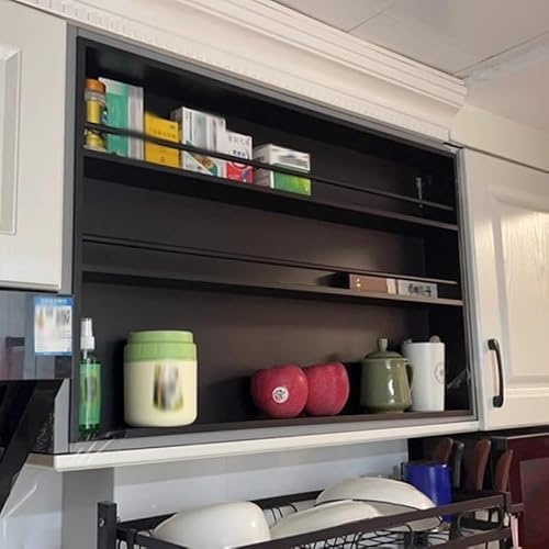 XLIHAWY Supporto per Organizer Domestico, Acciaio Inossidabile Ripiano per Dispensa, Piastrelle Necessario Incasso Organizzatore Portaoggetti con Corrimano per Hotel(50x70x10cm)