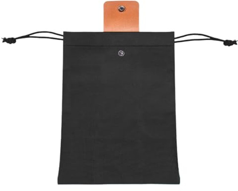 Foraging Bag, Orange Picker Pouch, Drawstring Collecting Bag with Buckle for Mushroom Foraging Bushcraft Gardening Harvesting Rockhounding Berry Fruit Picking