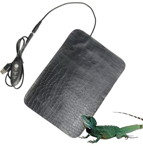 Mihauuke Heizmatte Für Reptilien | wasserdichte Wärmeunterlage Für Terrarien | Heizmatte Für Echsen,Für Schildkröten Echsen Frösche Einsiedlerkrebs Kleintiere Spinne Leopardgecko