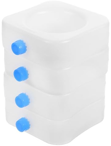 Hemobllo Blocs de Glace Réutilisables pour Ventilateur et Glacière, 4 Pièces, Taille Moyenne, Blanc, Packs Réfrigérants Polyvalents pour Camping et Conservation Boissons Fraîches