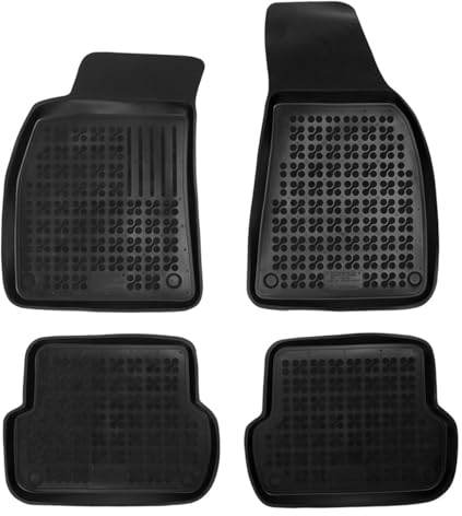 AZUGA Hohe Gummi Fußmatten passend für Audi A4 Limousine/A4 Avant 2001-2007 (B6/B7 bzw. 8E) AZ10300036 Automatten