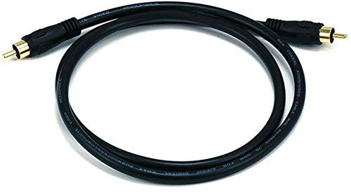 Monoprice102743 75 Ohm Digital Coaxial Audio/Video RCA Cable Black