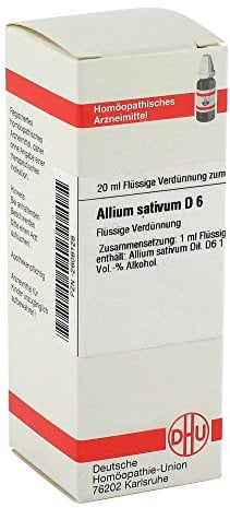 DHU Allium sativum D6 Dilution, 20 ml Lösung
