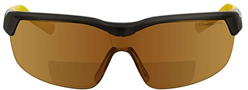 voltX GT Adjustable Bifokale Lesen Schutzbrille (BRAUN +1.5 Dioptrie) CE EN166FT, Anti Beschlag Beschichtung, anpassbarer Bügel, Kratzfest, UV400 Schutz.