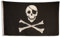 SCAMODA Party-, Freizeit- und Motiv-Flaggen aus wetterfestem Material, Outdoor-Fahne (Piraten-Totenkopf) 150x90cm