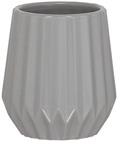 Sealskin Becher Arte, Zahnputzbecher aus natürlichem Porzellan, Farbe: Grau