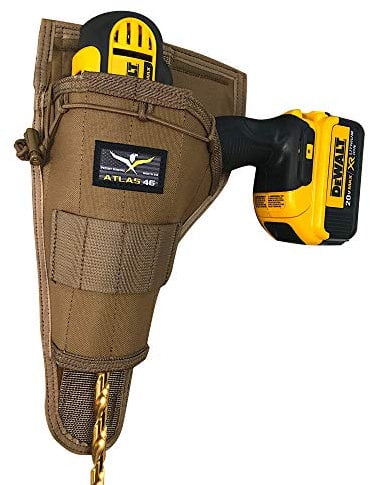Atlas 46 AIMS Large Drill Holster - Left Handed, Coyote | Hand Crafted in The USA