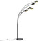 Qazqa - Design Stehleuchte I Stehlampe I Standleuchte I Lampe I Leuchte schwarz 5-Licht - Sixties Marmo I Wohnzimmer I Schlafzimmer - Stahl Länglich - LED geeignet E14