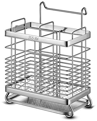 ZYHA Escurridor de Cubiertos también Apto paraCubiertos y Organizador Cocina Rejilla Secado Utensilios Escurridor cubertería Acero Inoxidable Colgar en la Pared