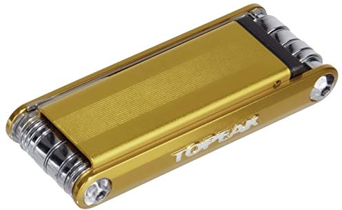 Topeak Tubi 18 Multi-Tool, Gold, 7.6 x 4.1 x 1.8 cm