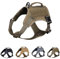 EXCELLENT ELITE SPANKER Taktisches Hundegeschirr Weste mit Griff Militärisches Hundegeschirr Verstellbares Trainingsgeschirr Kein Zug-Hundegeschirr(RGN-S)
