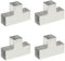vidaXL 4x Pfostenverbinder T-Form 3 Hülsen Balkenschuh Holzverbinder Eckverbinder Pfostenecke Balken Verbinder Feuerverzinkt Verzinktes Metall 101x101mm