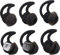 QC20 Dual Flange Silicone In-Ear Earphones with Noise Cancelling Compatible with Bose QuietControl 30 QC20 QC20i QC30 Soundsport Free SIE2 IE2 IE3 Wireless Headphones Black