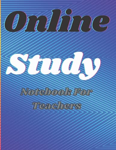Online Study Notebook: Online Study Notebook For Women, Blue Gradient Note Book To Increase Your Productivity.