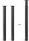 Dhouse 2-Pack Adjustable Metal Folding Desk Legs 710-1100mm for Furniture, Kitchen, Coffee & Dining Tables (Black, 60mm Diameter)