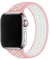 Bracelet en Silicone pour Bracelet Apple Watch 38mm 40mm 41mm 42mm 44mm 45mm 49mm, Bande de Sport Elastique Respirant pour iWatch Series 8 7 6 5 4 3 2 SE Ultra, Rose Blanc 38/40/41mm-S
