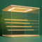 NONEMEY Vitrine Acrylique Transparent avec LED Boîte Vitrine d’Exposition pour Figurines, Collections, Minéraux,Présentoir Anti-Poussière à 2/3/4/5/6 Niveaux(Bois, 5Tier-31.5x31x30cm)