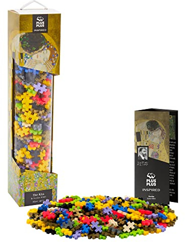 Plus-Plus - 350 Kreativ Bausteine Klimt | Waffel Blöcke Mini Ineinandergreifende Bausteine Stem Spielzeug 3D Kunst Kit Open Ended Toy