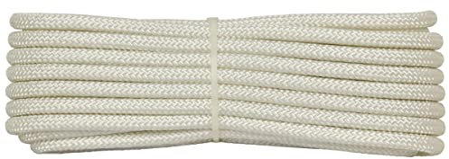 Corderie Italiane 006085140 Doppia treccia skipper alta tenacità, bianca, 12 mm - 10 metri