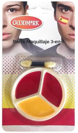 Goodmark Make-Up Palette Spanien rot-gelb-weiß