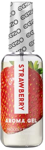 EGZO Aroma Gel Srawberry, aromatisches Gleitgel auf Wasserbasis - mit Geschmack (Erdbeere) für köstlichen Oralsex, 1 x 50 ml