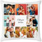 Easycosy personalisierte Fotokissen Bezug selbst gestalten, Doppelseitiger FotoKissen-Bezug mit 8Fotos & Text selbst gestalten - Foto Geschenke für Frauen Mama zum Geburtstag Weihnachten (40 * 40cm)