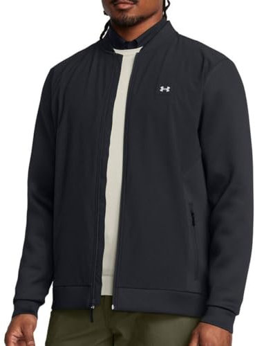 Herren UA Drive Pro Storm Hybrid Full-Zip Jacke, Schwarz/Metallic-Silber - 001, XL