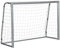 SPORTNOW Rete da Calcio 240x85x160 cm con Viti e Picchetti inclusi, Porta Calcio Grigia in PE e Metallo