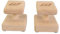 Bloques De Madera Para Calistenia - Ideal Para Flexiones, Equilibrio y Calistenia En Casa, Madera Natural, Agarre Ergonómico, Perfectos Para Entrenamiento Deportivo en Casa (Canes Basico Caida Plana)