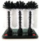 Spazzola per vetro 3 spazzole Rondella di vetro Triple Glass Rinser Cup Washer Brush Spazzole di vetro per il lavaggio di bicchieri Rondella della tazza di vetro con base di aspirazione