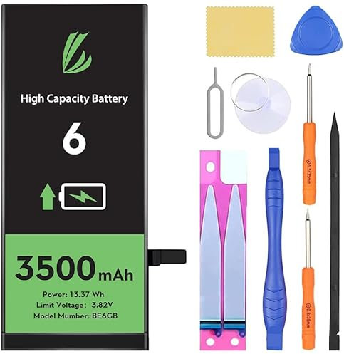 LL TRADER Akku für iPhone 6, 3500mAh Lithium-Ionen-Akku mit hoher Kapazität und Allen Reparaturwerkzeugen Neu